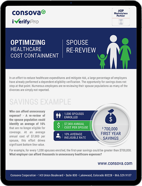 Spouse Re-Verification Data Sheet